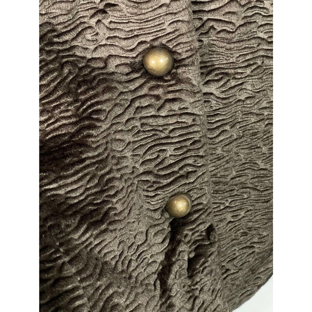 NEW NWT Tasha Polizzi Brown Textured Jacket Faux Fur Collar & Cuffs S M L XL - Picture 5 of 11